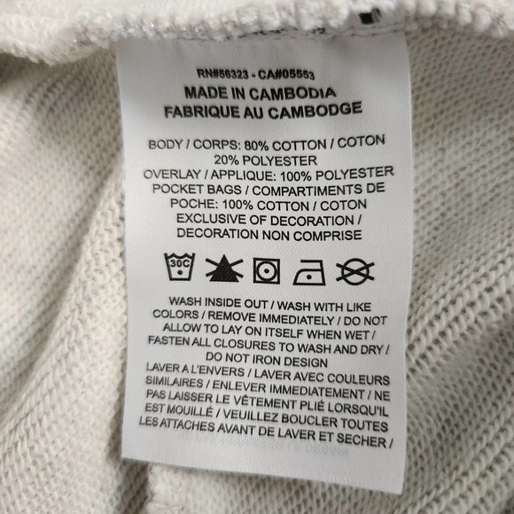 Nike Men's Sportswear Air French Terry Shorts Heather Grey - Picture 6 of 7